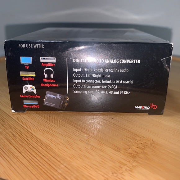 Maestro HD MC1 Digital Audio To Analog Converter A/V w/ AC Adapter - Picture 2 of 4